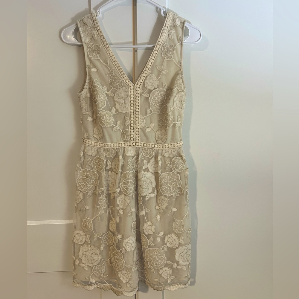 Altar’d State knee length gold dress